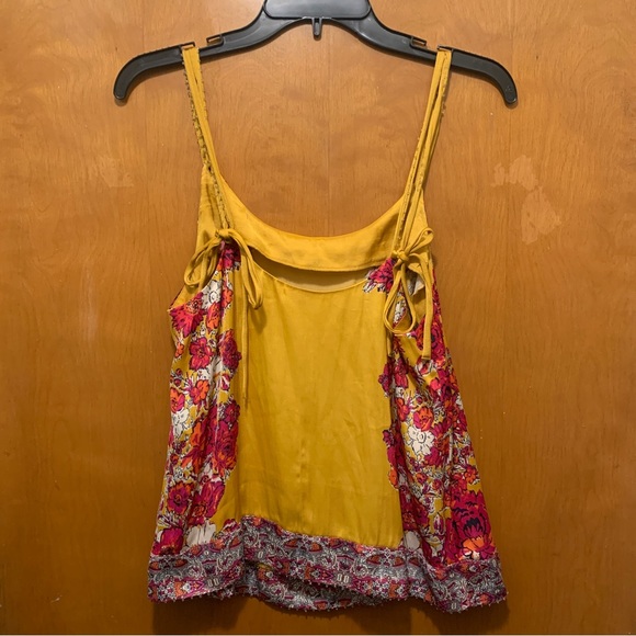 Free People Gold Floral Beaded Tank Small - Picture 4 of 4